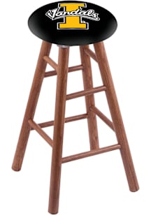 Idaho Vandals Round Cushion Oak Pub Stool - Brown