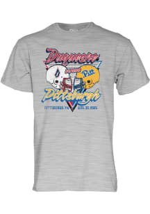 Pitt Panthers Football vs Duquesne Dukes Short Sleeve T Shirt - Grey