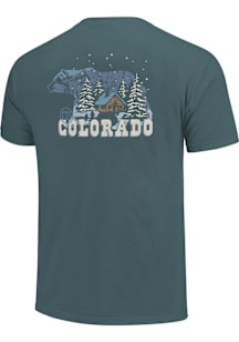 Colorado Green Bear Cabin Short Sleeve Fashion T Shirt