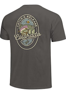 Colorado Charcoal Catch and Release Trout Short Sleeve Fashion T Shirt