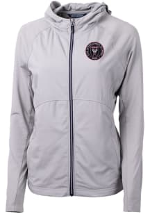 Cutter and Buck Inter Miami CF Womens Grey Adapt Eco Light Weight Jacket