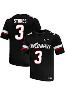 Kye Stokes Nike Mens Black Cincinnati Bearcats NIL Name And Number Football Jersey