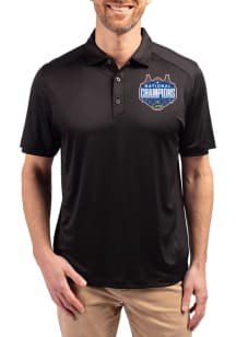 Cutter and Buck Florida Gators Black 2025 National Champions Forge Eco Stretch Big and Tall Polo