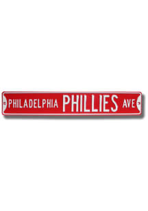 Philadelphia Phillies Red Street Sign