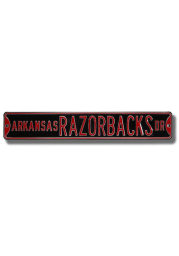 Arkansas Razorbacks Black Street Sign