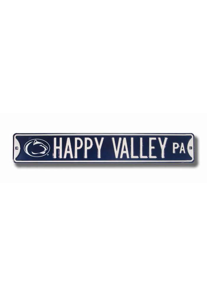 Penn State Nittany Lions Navy Happy Valley Street Sign