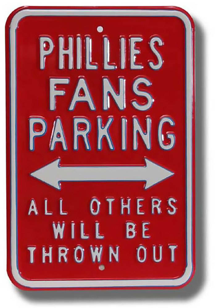 Philadelphia Phillies Parking Only Sign