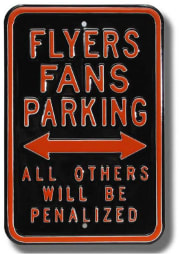 Philadelphia Flyers Parking Only Sign