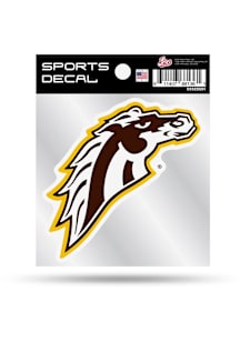 Western Michigan Broncos 4x4 Auto Decal - Brown