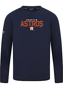 Levelwear Houston Astros Navy Blue Mandate Carve Long Sleeve T Shirt