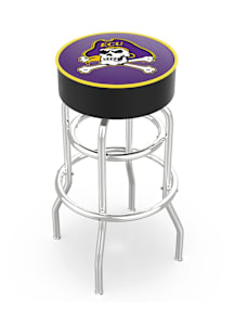 East Carolina Pirates Double-Ring Swivel Pub Stool - Black