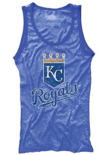 Kansas City Royals Womens Blue Contrast Tank Top