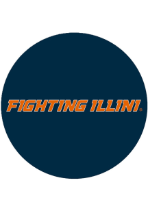 Orange Illinois Fighting Illini 3&quot; Fighting Illini Button