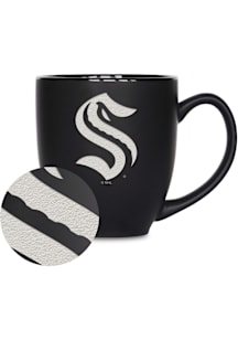 Seattle Kraken Primary Bistro Ceramic Mug - Black