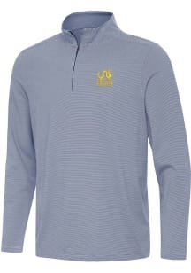 Mens Drexel Dragons Navy Blue Antigua Twine Qtr Zip Pullover