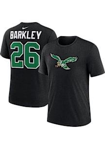 Saquon Barkley Philadelphia Eagles Black Alt Short Sleeve Player T Shirt