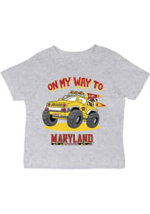 Infant Maryland Terrapins Grey Vive La Fete On My Way Short Sleeve T-Shirt