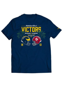 Michigan Wolverines ReliaQuest Bowl Champions 2024 Short Sleeve T Shirt - Navy Blue