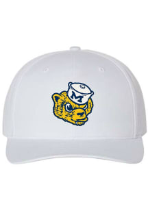 Michigan Wolverines White Dad Hat Adjustable Hat