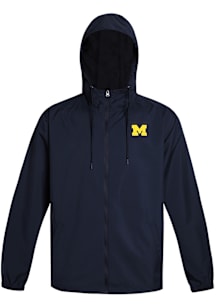Michigan Wolverines Mens Blue Windbreaker Light Weight Jacket