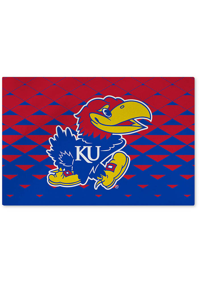 Kansas Jayhawks Washable Rug Interior Rug NAVY - 128112199
