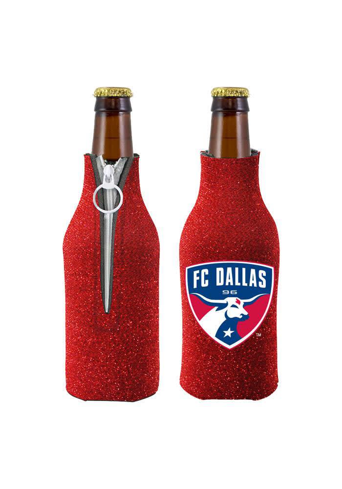 FC Dallas Red Glitter Bottle Coolie