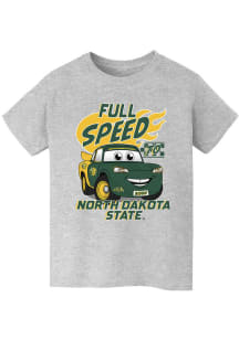 Vive La Fete North Dakota State Bison Youth Grey Full Speed Short Sleeve T-Shirt