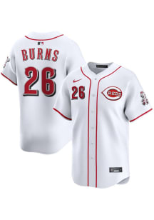Chase Burns Nike Cincinnati Reds Mens White Home Limited Baseball Jersey