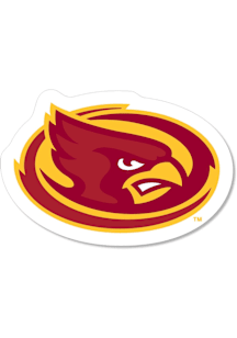 Iowa State Cyclones 2" Oval Cy Dizzler Stickers - Cardinal