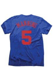 Danny Manning Los Angeles Clippers Blue Tri-Blend Short Sleeve Player T Shirt