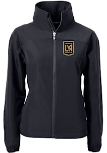 Cutter and Buck Los Angeles FC Womens Black Charter Eco Light Weight Jacket