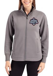 Cutter and Buck UConn Huskies Womens Graphite 2025 National Champions Roam Light Weight Jacket
