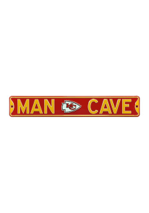 Kansas City Chiefs 6x36 Man Cave Street Sign