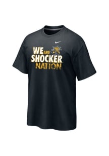 Nike Wichita State Shockers Black We Are Shocker Nation Short Sleeve T Shirt