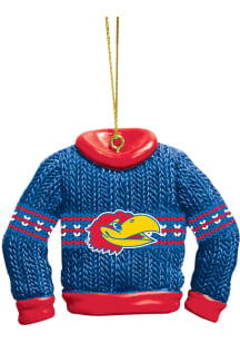 Kansas Jayhawks Ugly Sweater Ornament