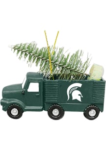 Michigan State Spartans Truck With Tree Ornament