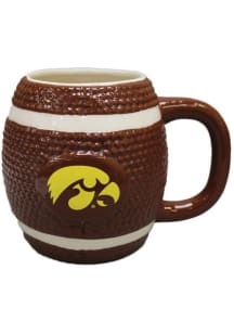 Iowa Hawkeyes 15oz Sculpted Football Logo Mug Mug