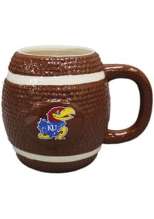 Kansas Jayhawks 15oz Sculpted Football Logo Mug Mug