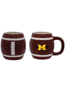 Michigan Wolverines 15oz Sculpted Football Logo Mug Mug