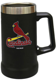 St Louis Cardinals 24oz SS Team Color Logo Stein Stainless Steel Tumbler - Black