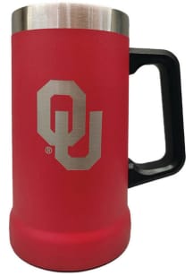 Oklahoma Sooners 24oz SS Team Color Stein Etched Logo Stainless Steel Tumbler - Red