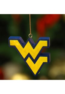 West Virginia Mountaineers 3D Logo Ornament Ornament