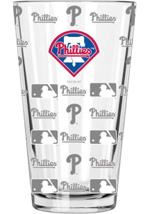 Philadelphia Phillies 17oz Sandblasted Pint Glass Pint Glass