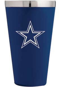 Dallas Cowboys 16 oz Matte Finish Stainless Steel Pint Stainless Steel Tumbler - Blue