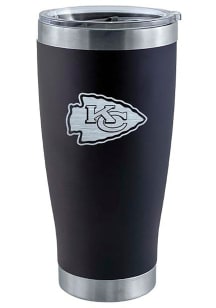 Kansas City Chiefs 20 oz Laser Etched Stainless Steel Tumbler Stainless Steel Tumbler - Black