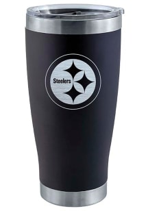 Pittsburgh Steelers 20 oz Laser Etched Stainless Steel Tumbler Stainless Steel Tumbler - Black