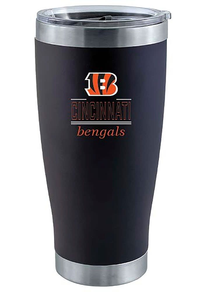 Cincinnati Bengals 20 Oz. Stainless Steel Tumbler. 