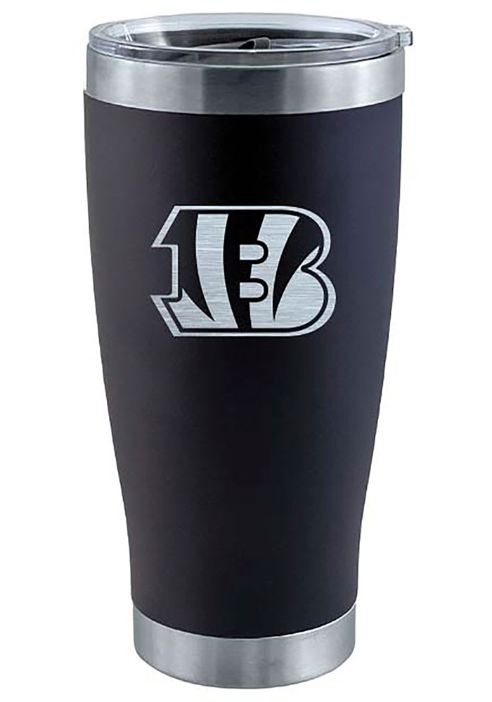 Cincinnati Bengals 20 oz Laser Etched Stainless Steel Tumbler Stainless Steel Tumbler