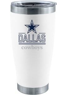 Dallas Cowboys 20 oz Classic Crew Stainless Steel Tumbler Stainless Steel Tumbler - White