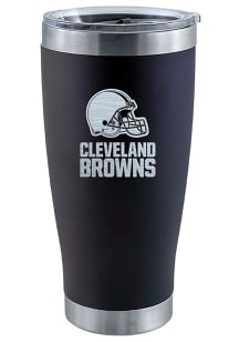 Cleveland Browns 20 oz Laser Etched Stainless Steel Tumbler Stainless Steel Tumbler - Black